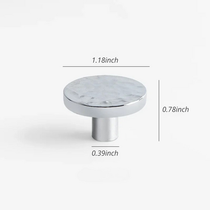 French Handmade Hammered Pattern Cabinet Drawer Door Handle | Skanto