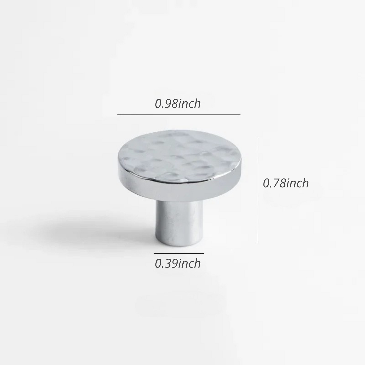 French Handmade Hammered Pattern Cabinet Drawer Door Handle | Skanto
