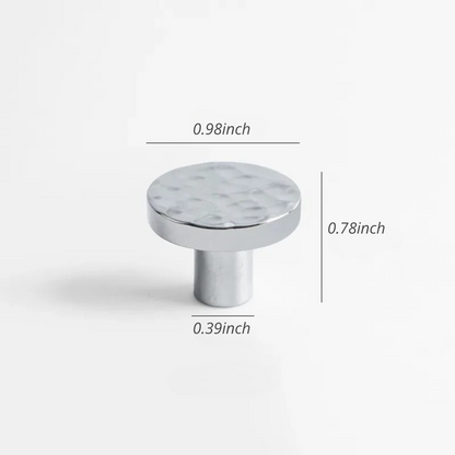 French Handmade Hammered Pattern Cabinet Drawer Door Handle | Skanto
