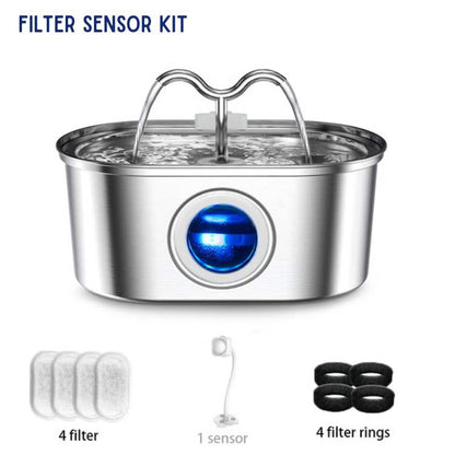 Skanto | Pet Water Fountain | Silent Operation, Durable Stainless Steel & Ideal for Cats and Dogs