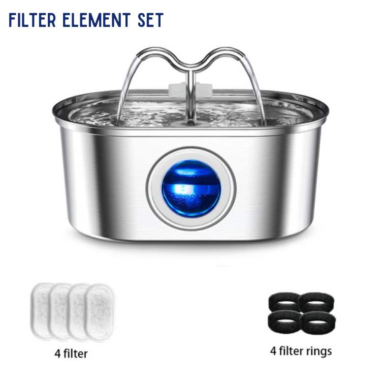 Skanto | Pet Water Fountain | Silent Operation, Durable Stainless Steel & Ideal for Cats and Dogs