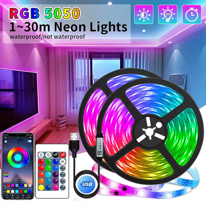 USB LED STRIPE WITH COLOR CHANGE - RGB LIGHT FOR ROOM DECORATION & TV BACKLIGHTING | Karnz