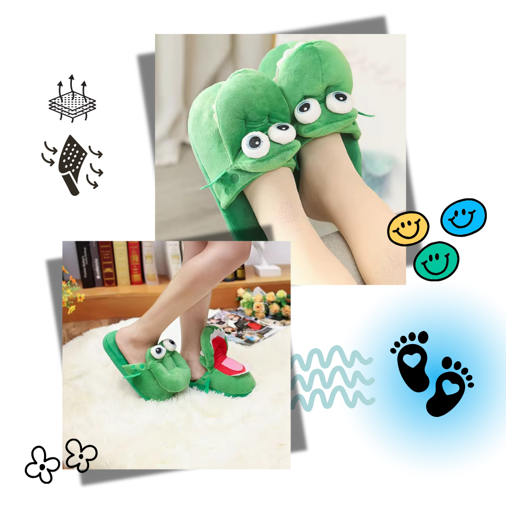 Fun and Cozy Crocodile Slippers