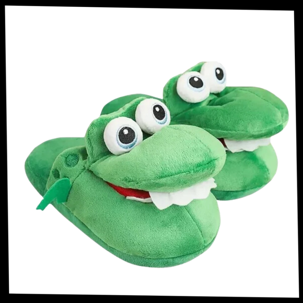 Fun and Cozy Crocodile Slippers