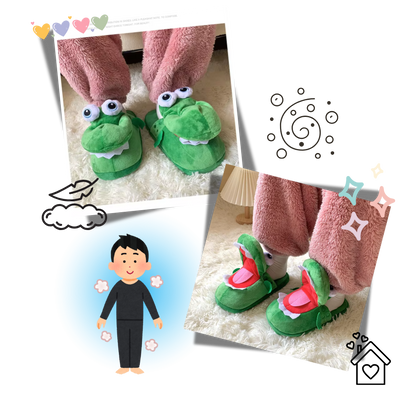 Fun and Cozy Crocodile Slippers