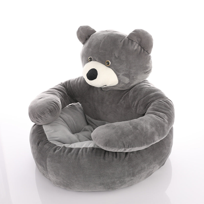 BowLift | Pet Bed Plush Bear Cuddle-Style Nest