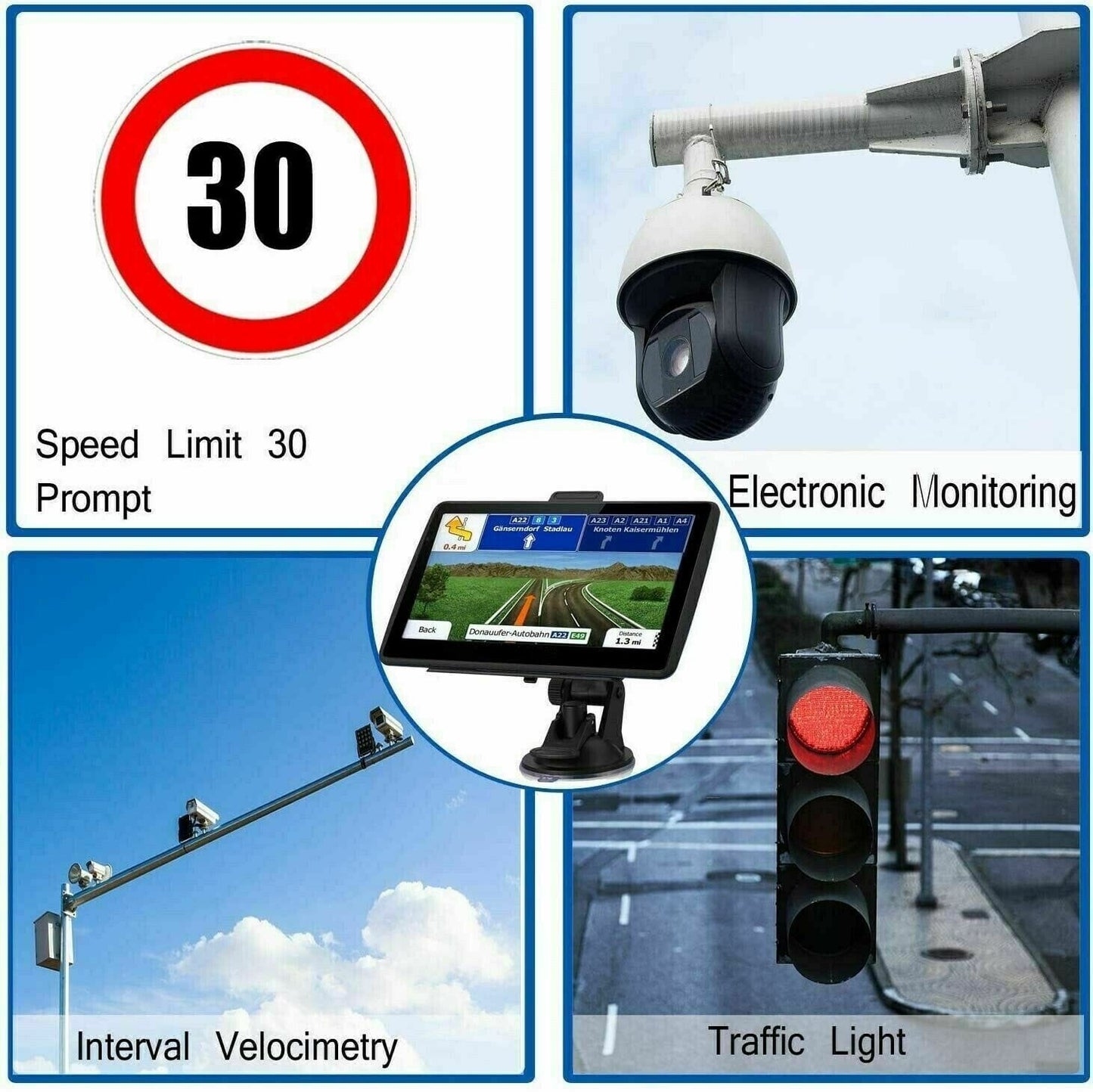 BowLift | 7" GPS Navigation System – 2025 Upgraded Sat Nav for Cars & Trucks