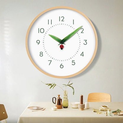BowLift | Timeless Perch Clock - Chic Natural Time Clock with Bird and Flowers
