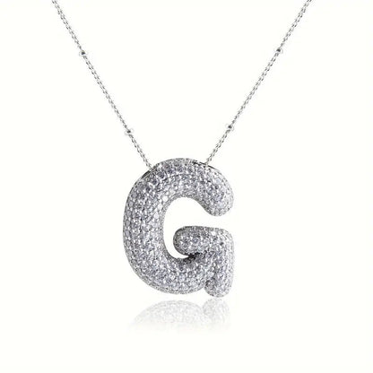 Skanto | Alphabet Diamond Pendant Necklace