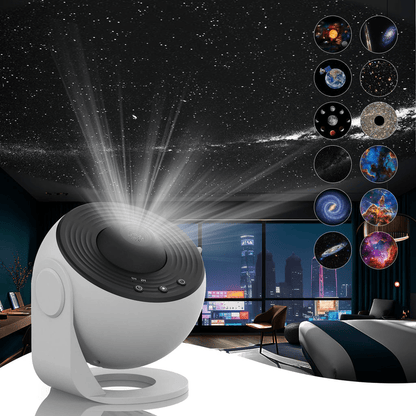 Skanto | CELESTICAST – HD Star Projector with 13 Galaxy Discs and Timer Function