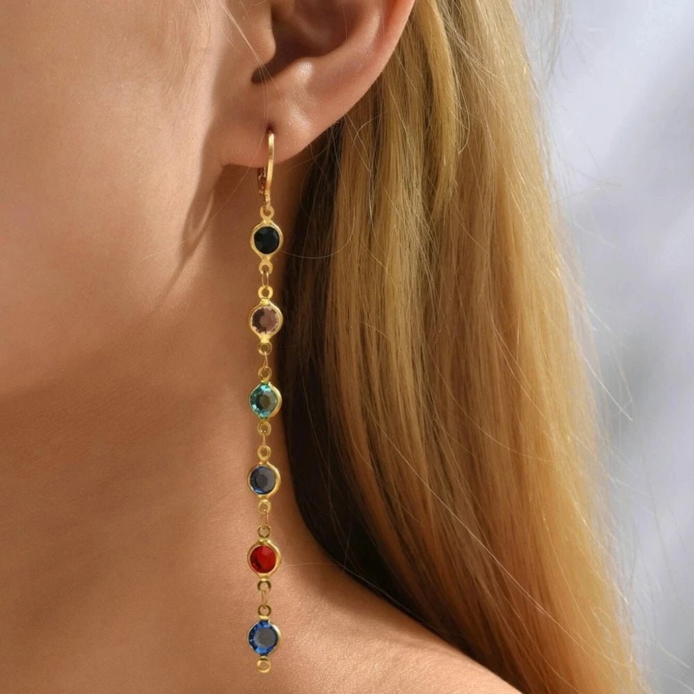 BowLift | Gem Drop Hoop Earrings