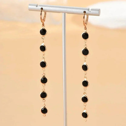 Karnz | Gem Drop Hoop Earrings