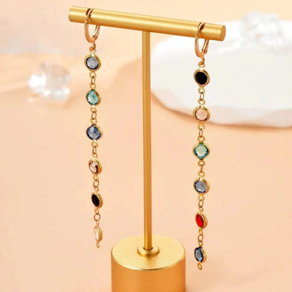BowLift | Gem Drop Hoop Earrings