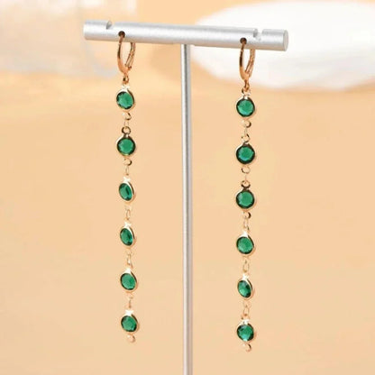 Karnz | Gem Drop Hoop Earrings