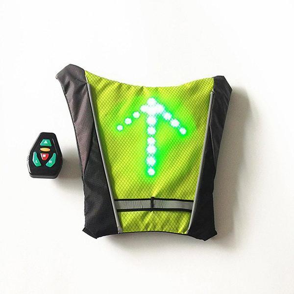 BowLift | Turn Signal Cycling Reflective Safety LED Vest Cyclist Outdoor Waterproof