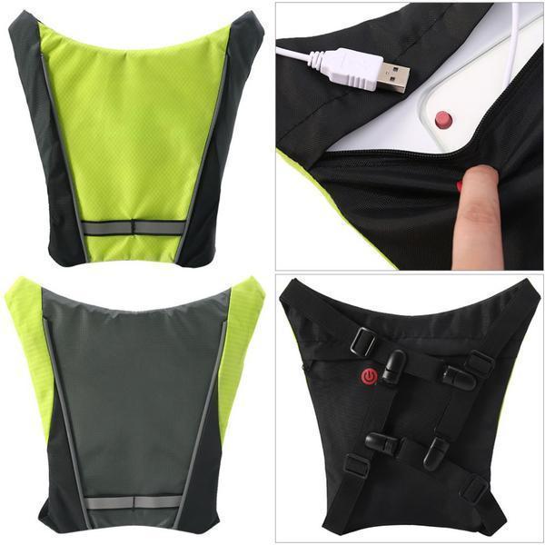 BowLift | Turn Signal Cycling Reflective Safety LED Vest Cyclist Outdoor Waterproof