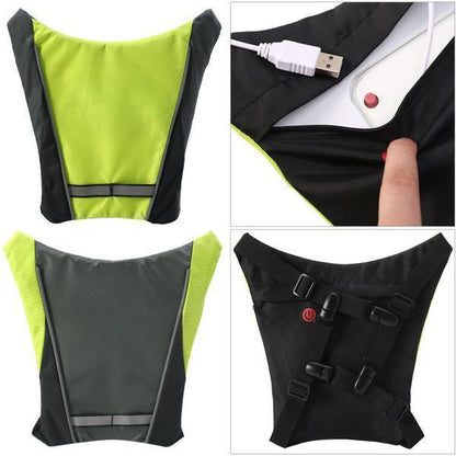 BowLift | Turn Signal Cycling Reflective Safety LED Vest Cyclist Outdoor Waterproof