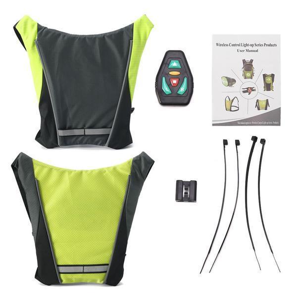 BowLift | Turn Signal Cycling Reflective Safety LED Vest Cyclist Outdoor Waterproof