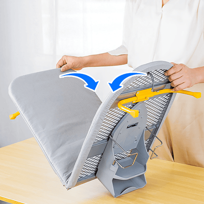 BowLift | Givera Foldable Ironing Board – Compact Space-Saving Design with Non-Slip Legs and Steam-Absorbent Cover