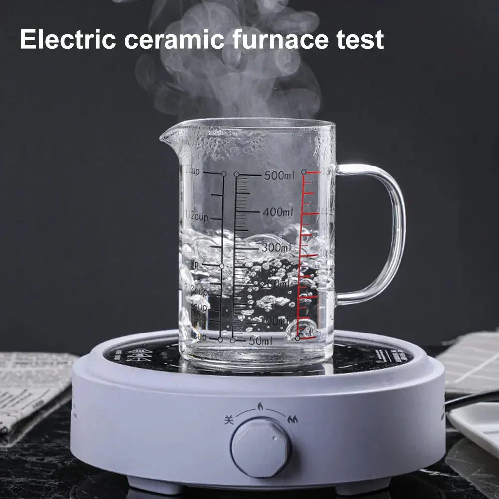 Glass Measuring Cup Food Grade High Borosilicate Glass Cups with Lid | Bowlift
