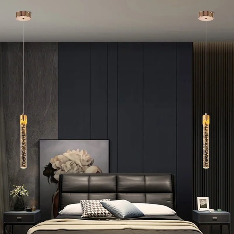 Skanto | Lustreau Cylinder Glass Pendant Lamp