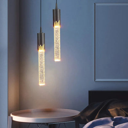 BowLift | Glass Pendant Lamp in Cylindrical Shape - Lustreau