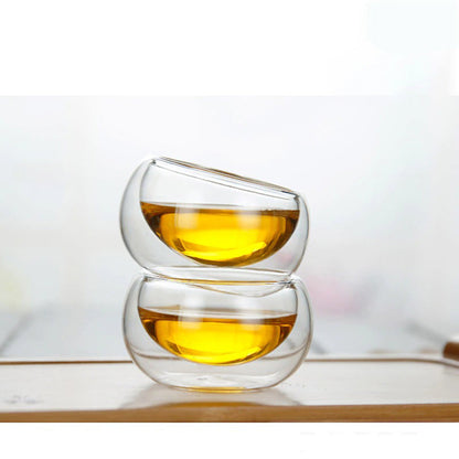 Glass Teapots Heat-resistant Glass Tea Infusion Cup Double Wall Glass | Karnz