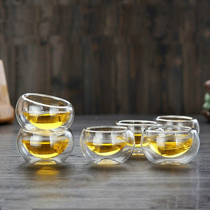 Glass Teapots Heat-resistant Glass Tea Infusion Cup Double Wall Glass | Karnz