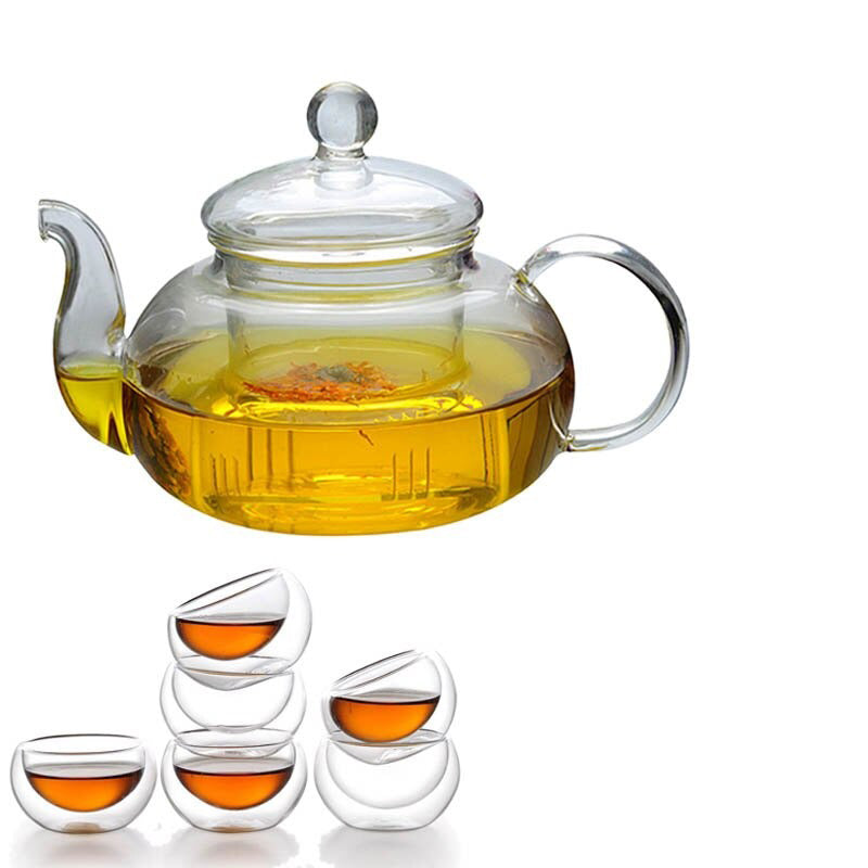 Glass Teapots Heat-resistant Glass Tea Infusion Cup Double Wall Glass | Karnz
