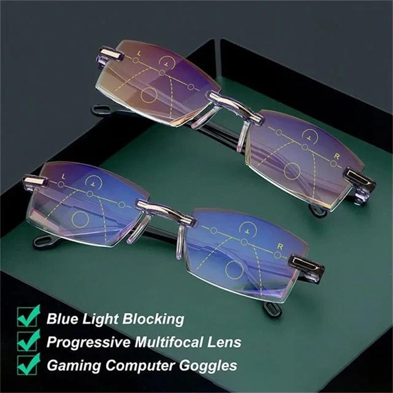 Glasses with blue light filter and progressive strength – VisionGuard