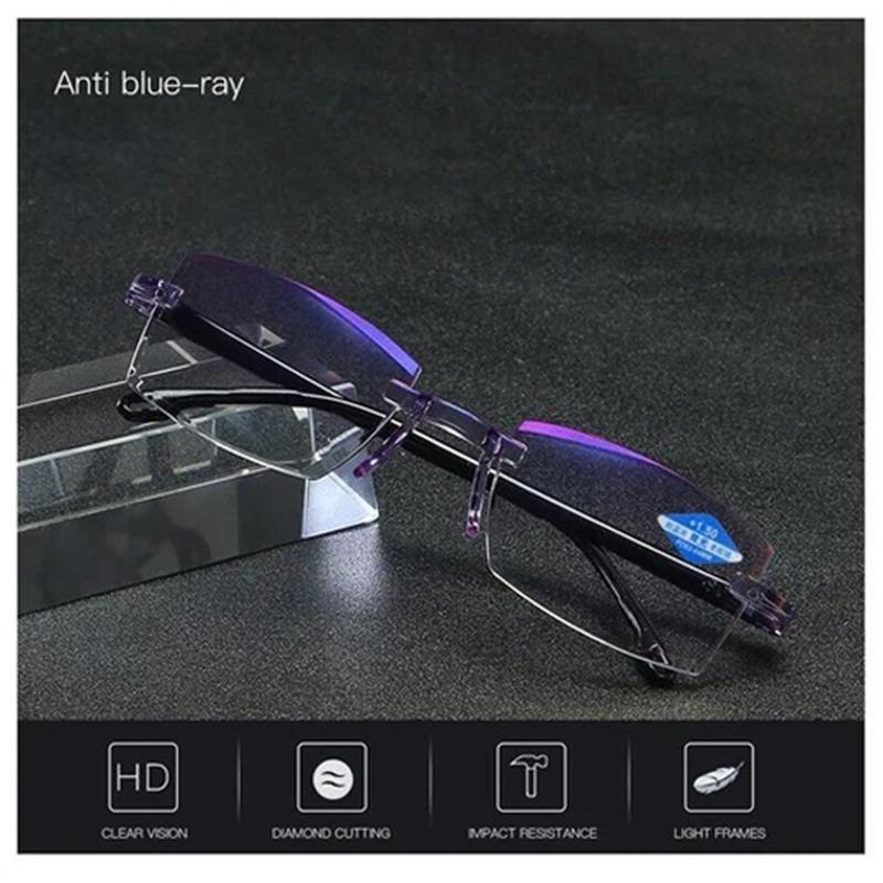Glasses with blue light filter and progressive strength – VisionGuard