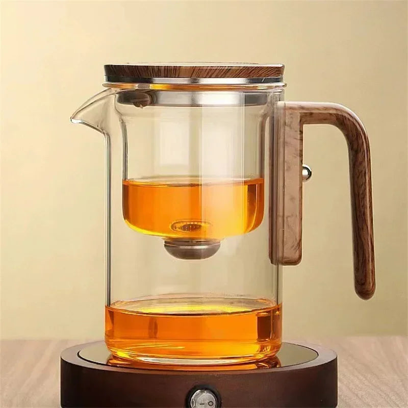 Skanto | TeaPure Glassphere – Glass Teapot with Loose Filter for Hot and Cold Tea