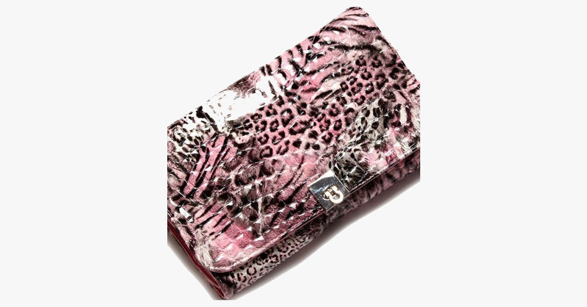 Skanto | 24-Piece Pink Leopard Brush Set