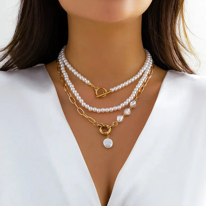 Skanto | Classic Pearl Necklace Stacks