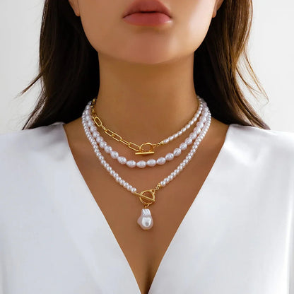 Skanto | Classic Pearl Necklace Stacks