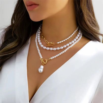 Skanto | Classic Pearl Necklace Stacks