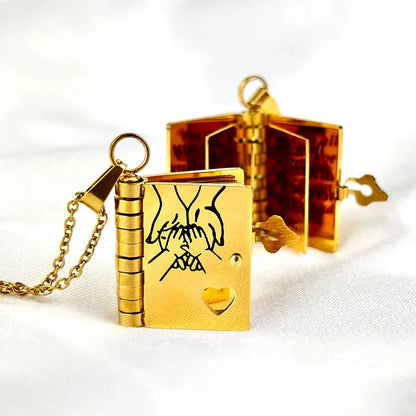 BowLift | Memory Book Hanger Necklace – Symbolic Jewelry with Loving Message