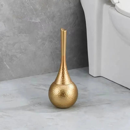 Skanto | GOLDENLUXE – Sculptural Toilet Brush with Elegant Metallic Design for Modern Bathrooms