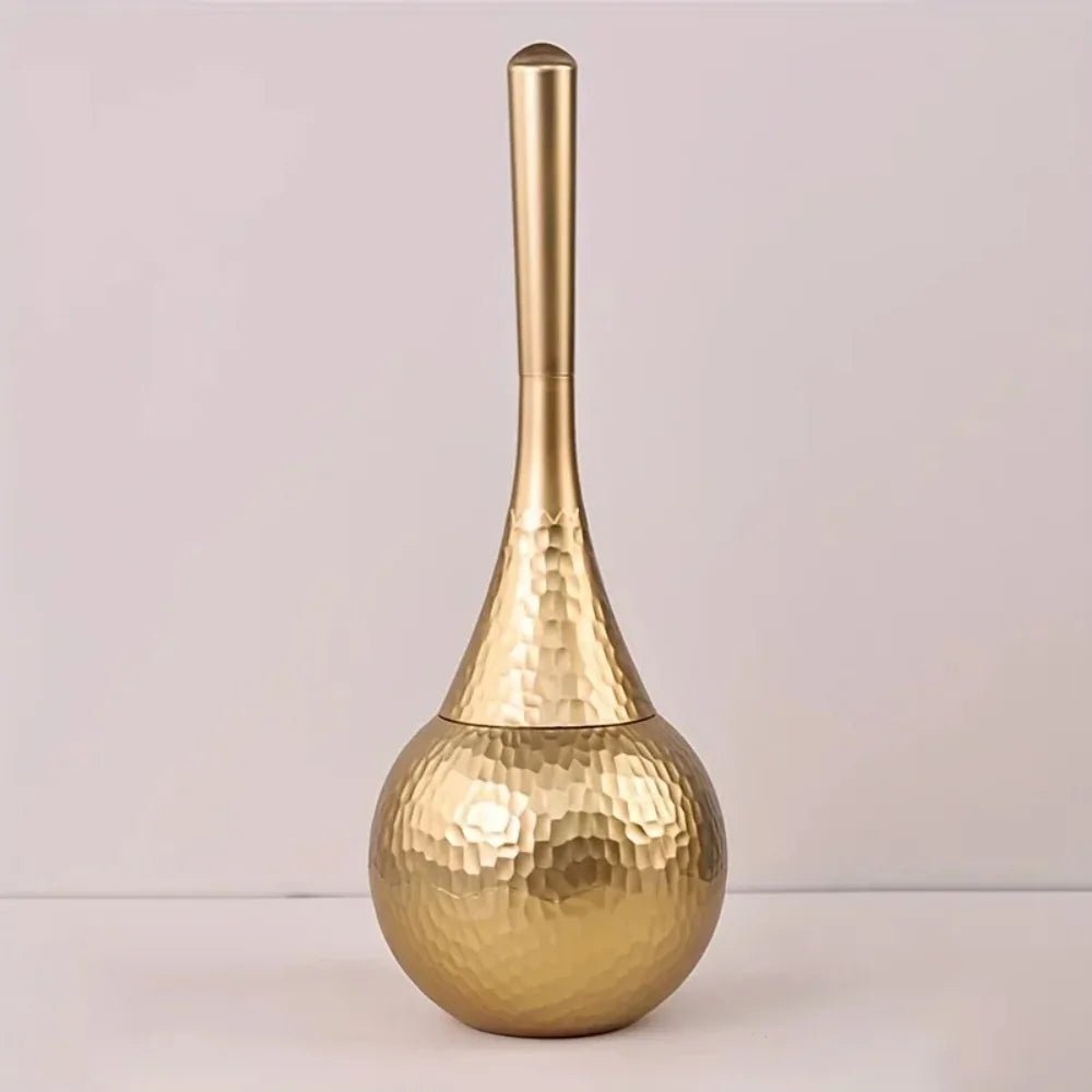 Skanto | GOLDENLUXE – Sculptural Toilet Brush with Elegant Metallic Design for Modern Bathrooms