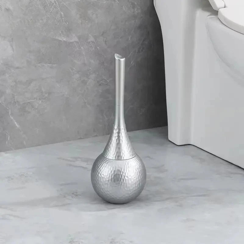 Skanto | GOLDENLUXE – Sculptural Toilet Brush with Elegant Metallic Design for Modern Bathrooms
