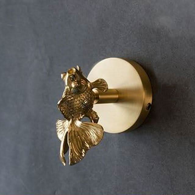 Skanto | Brass Animal Wall Hook Rack Gold Accents
