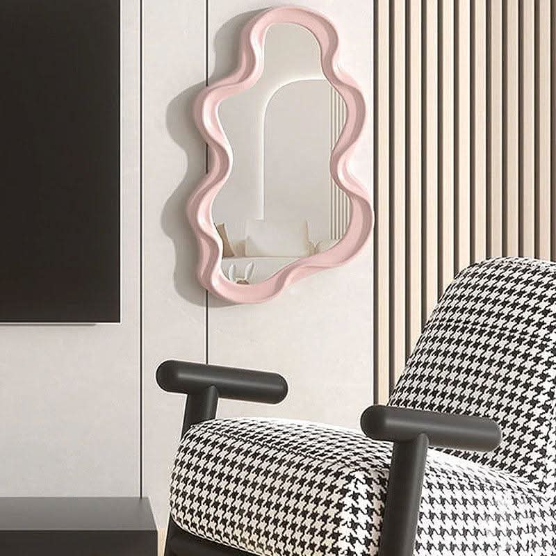 Cloud-shaped decorative wall mirror for home
