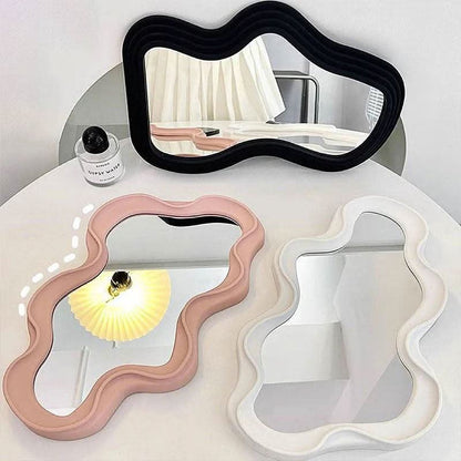 Cloud-shaped decorative wall mirror for home