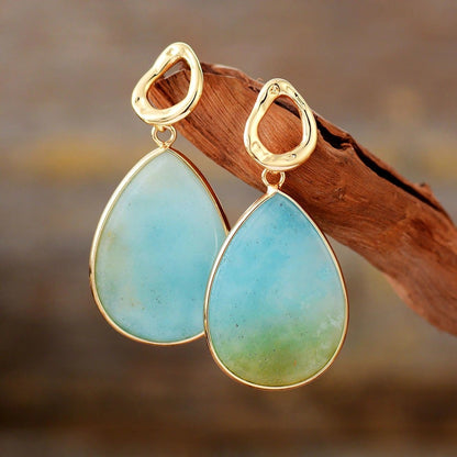 Skanto | Tropical Amara Amazonite Earrings - Amara
