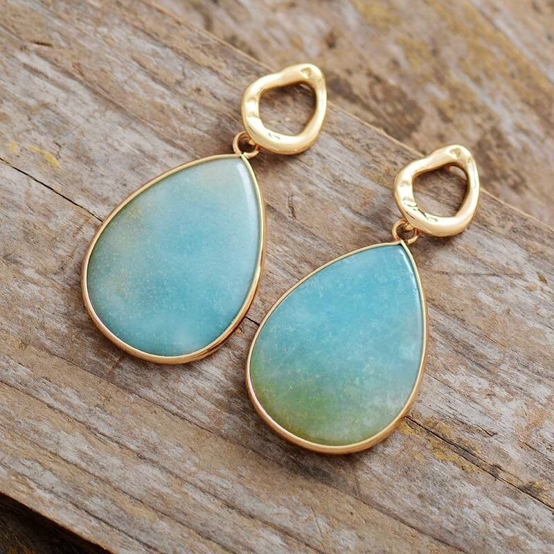 Skanto | Tropical Amara Amazonite Earrings - Amara
