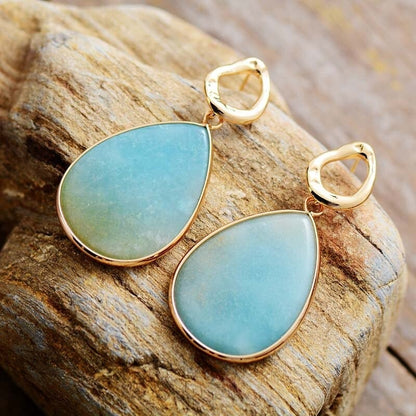 Skanto | Tropical Amara Amazonite Earrings - Amara