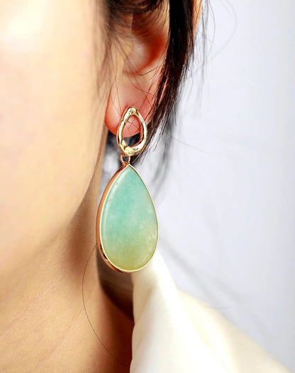 Skanto | Tropical Amara Amazonite Earrings - Amara