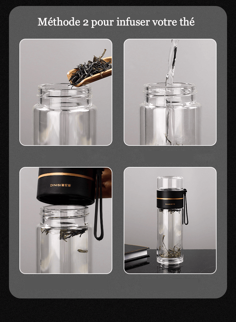 Skanto infuser in crystal clear glass