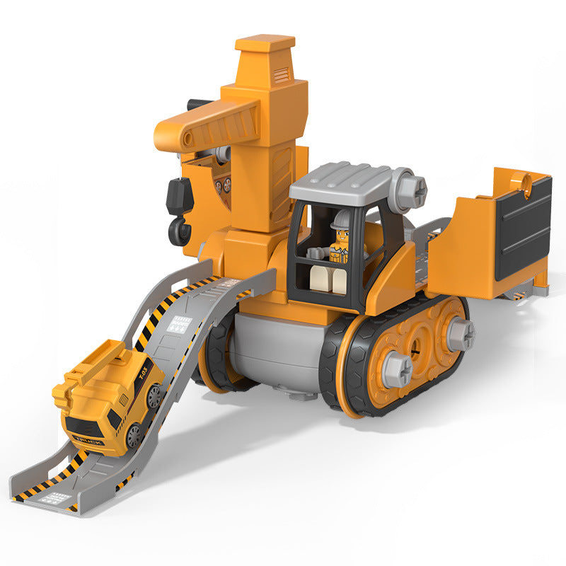 Skanto | LittleBuilder – Construction Truck, Excavator, and Crane Toy Set for Kids