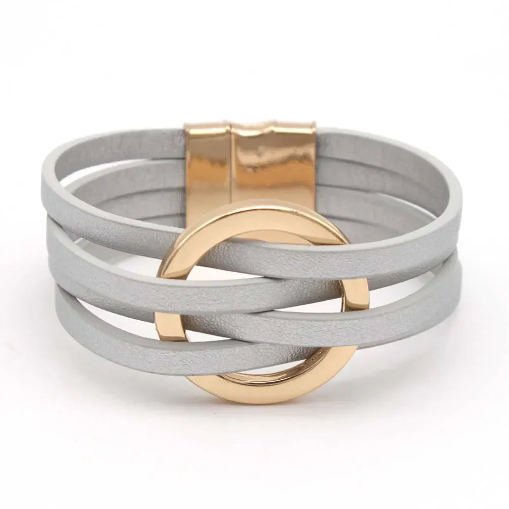 Frendorf | Multi-layered O-leather wrap bracelet